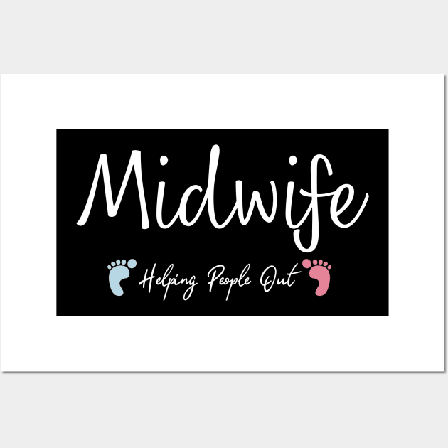 Midwife Helping People Out Wall Art by HobbyAndArt